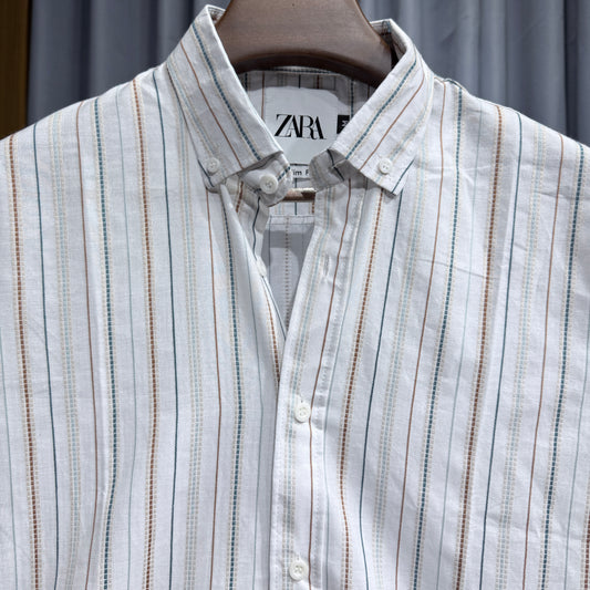 Premium Striped Full Sleeve Cotton Shirt.